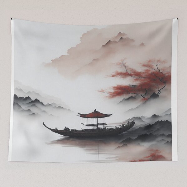 Item preview, Tranquil Japanese art designed and sold by AyrDigitalArt.