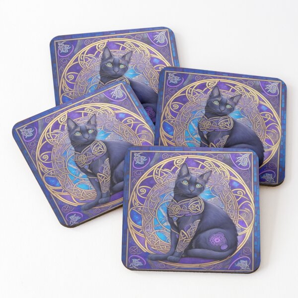 Item preview, sacred celtic cat designed and sold by dlcdp81.