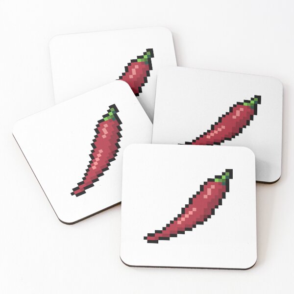 Item preview, Pixel Hot Pepper - pixel food art designed and sold by LittleFoodShop.