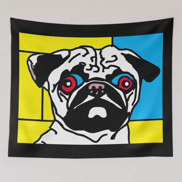 Item preview, Pug Lichtenstein designed and sold by RedBluffTraders.