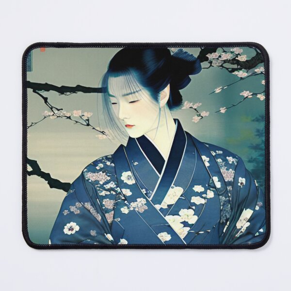 Item preview, Vintage Aesthetic Japanese Geisha Girl Illustration Art designed and sold by Ima-Shel-Mae.