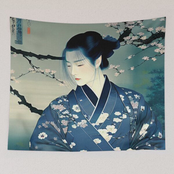 Item preview, Vintage Aesthetic Japanese Geisha Girl Illustration Art designed and sold by Ima-Shel-Mae.
