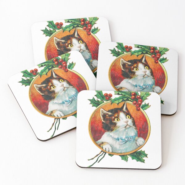 Item preview, Cute Vintage Christmas Cat Lover Xmas designed and sold by MercerSparkle87.