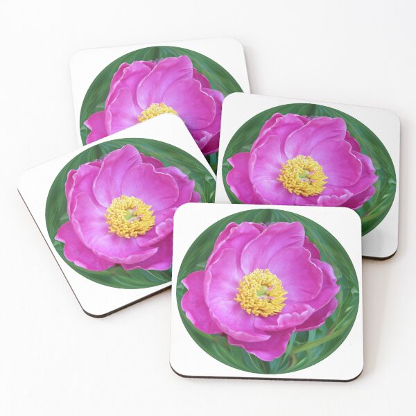 Item preview, Fuchsia Peony In Circle designed and sold by BostonArcImage.