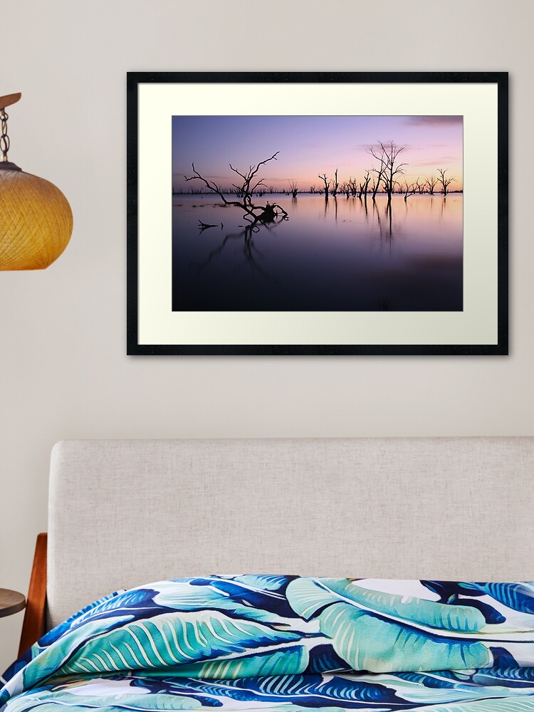 Thumbnail 1 of 7, Framed Art Print, Lake Victoria Pre-Dawn, Australia designed and sold by Michael Boniwell.