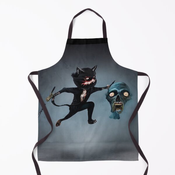Item preview, Zombie killing ninja cat designed and sold by Glenbobagins.