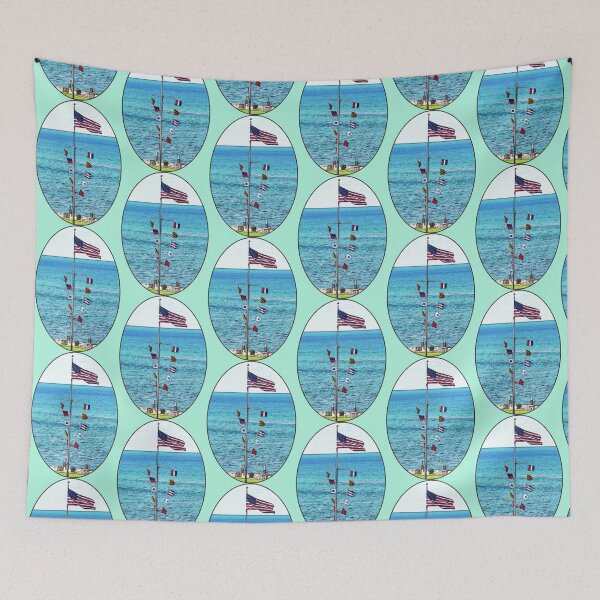 Item preview, Boating Flags on the Water designed and sold by pawsinprofile.