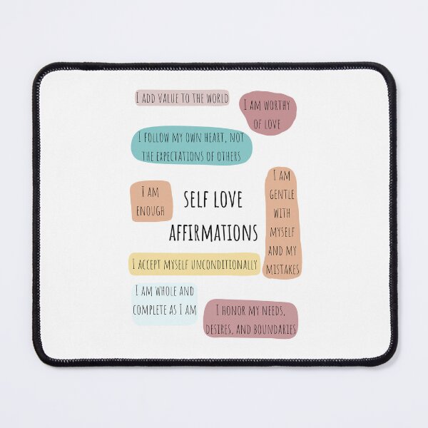 Item preview, Self Love Affirmations Mental Health Quotes designed and sold by RueBennet.