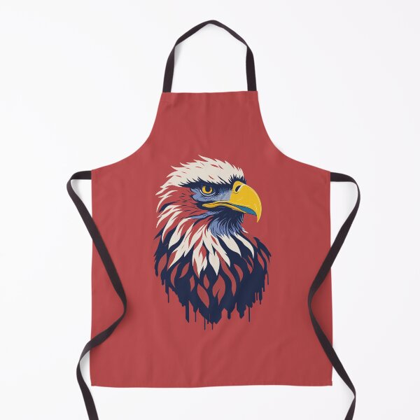 Item preview,  portrait of an eagle against the background of the flag designed and sold by jkrphoto.