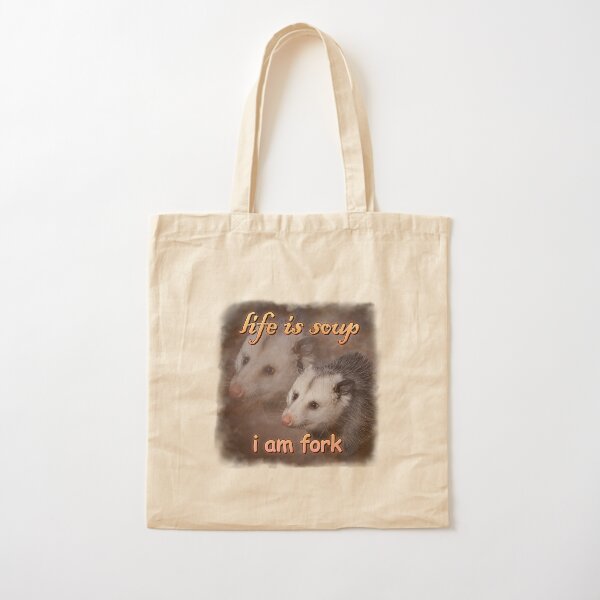 Item preview, Life is soup, I am fork possum word art designed and sold by snazzyseagull.