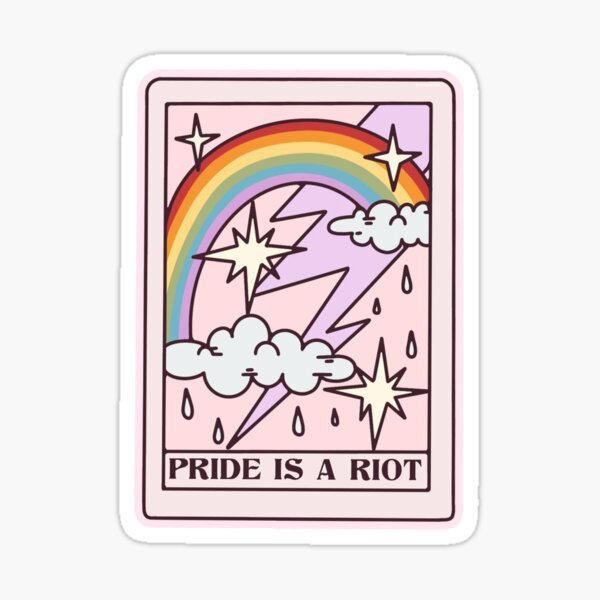 Pride Is A Riot Tarot Card Sticker