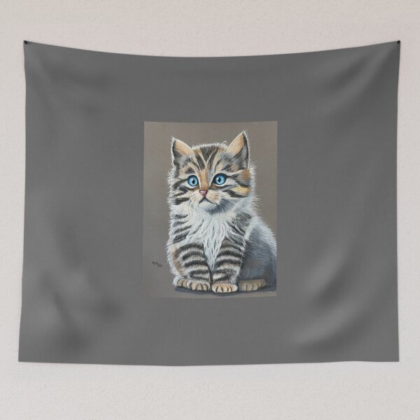 Item preview, Astonished tabby kitten designed and sold by ROXANEDS.