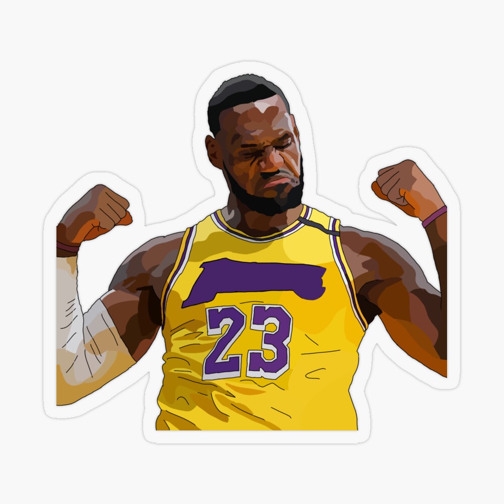 King 23 LeBron James Sticker for Sale by RTurnerDesigns