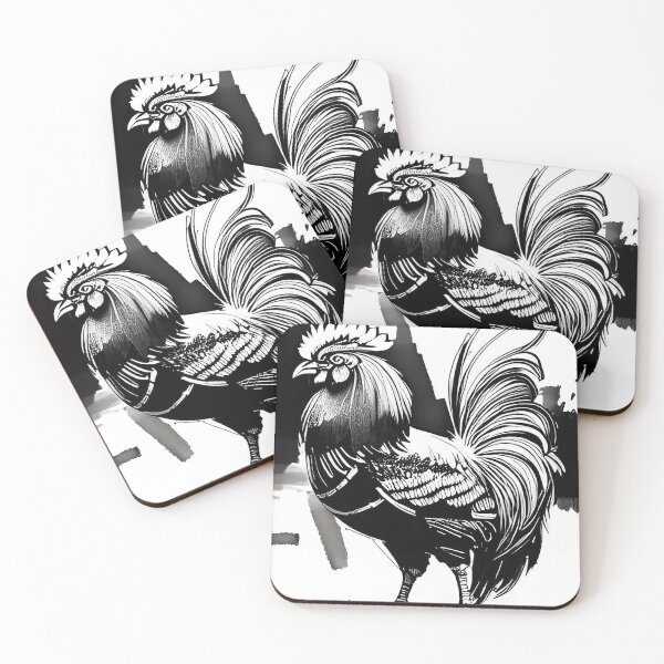 Artikelvorschau, Chicken Black and White entworfen und verkauft von Jerrett Dornbusch.