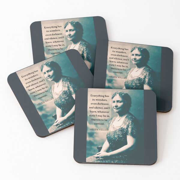 Item preview, Helen Keller quote: Everything has its wonders, even darkness and silence... designed and sold by artbleed.
