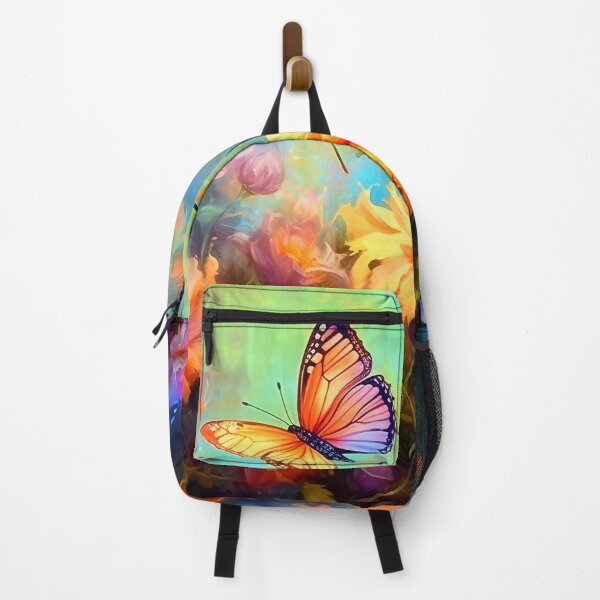 Item preview, Glowing garden flowers and butterflies designed and sold by Red Witch Art.