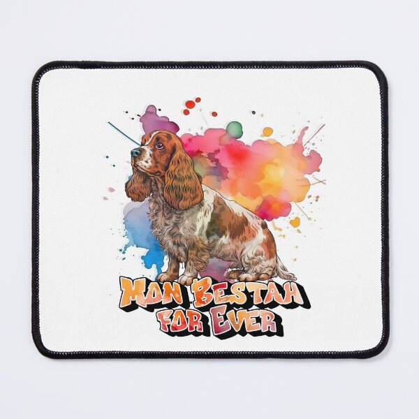 Item preview, English Cocker Spaniel dog, My Bestah for ever, for hunting dog lovers, in French designed and sold by isaweb.