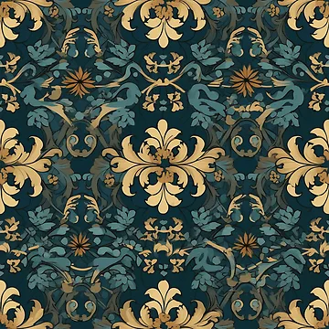 Artwork thumbnail, Lombardy Scrollwork Splendor by PixelPatchwork