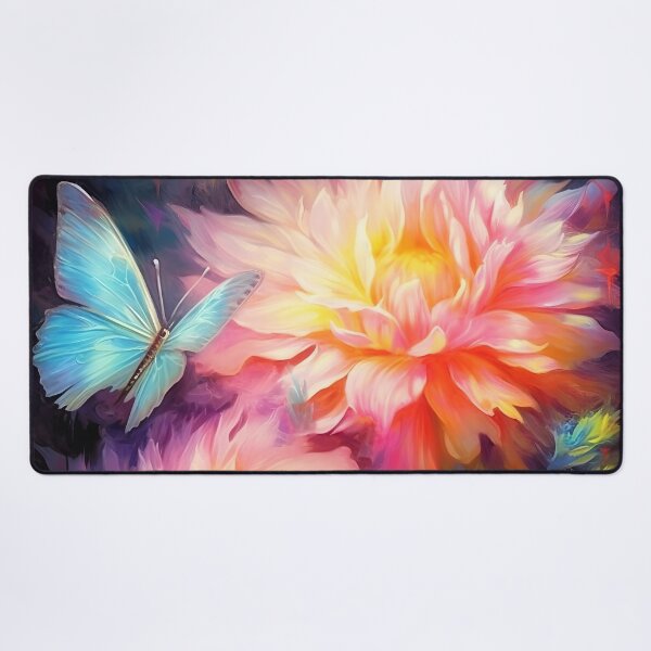 Item preview, Glowing garden flowers and butterflies 1 designed and sold by Red Witch Art.