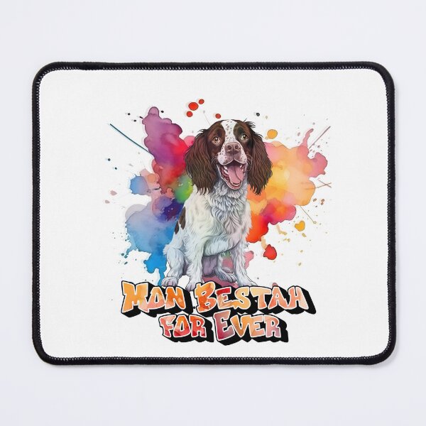 Item preview, Dog Epagneul Breton (also English Springer (English Springer Spaniel)), My Bestah for ever, for hunting dog lovers, in French designed and sold by isaweb.