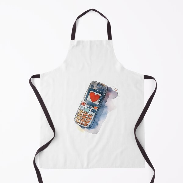 Item preview, old cell phone with message heart designed and sold by bhilel.