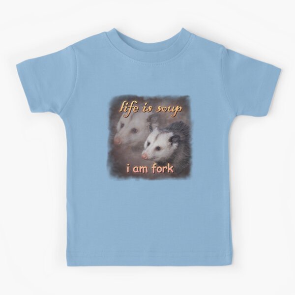  funny possum meme - Life is soup, I am fork possum tees  PopSockets Standard PopGrip : Cell Phones & Accessories