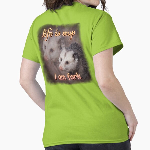 Aperçu de l'œuvre La vie est de la soupe, je suis un fork possum word art créée et vendue par snazzyseagull.