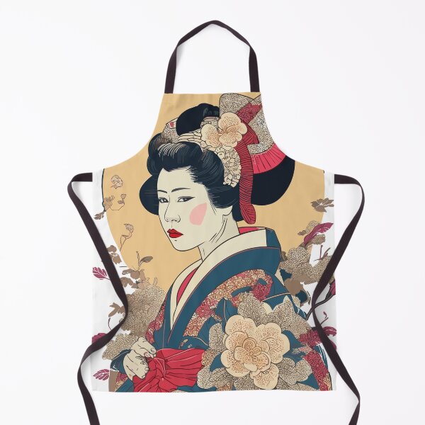 Item preview, Elegant Grace: Geisha T-Shirt Design by Ukiyo-e Flat Design designed and sold by urbsrepublic.