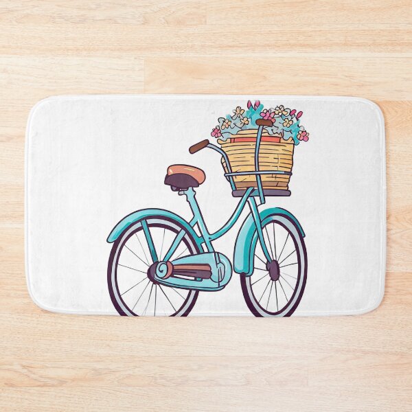 Item preview, bicycle with flowers designed and sold by miguel-ozz.
