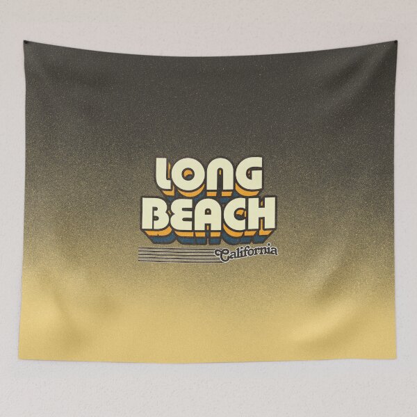 Item preview, Long Beach, California | Retro Stripes designed and sold by retroready.