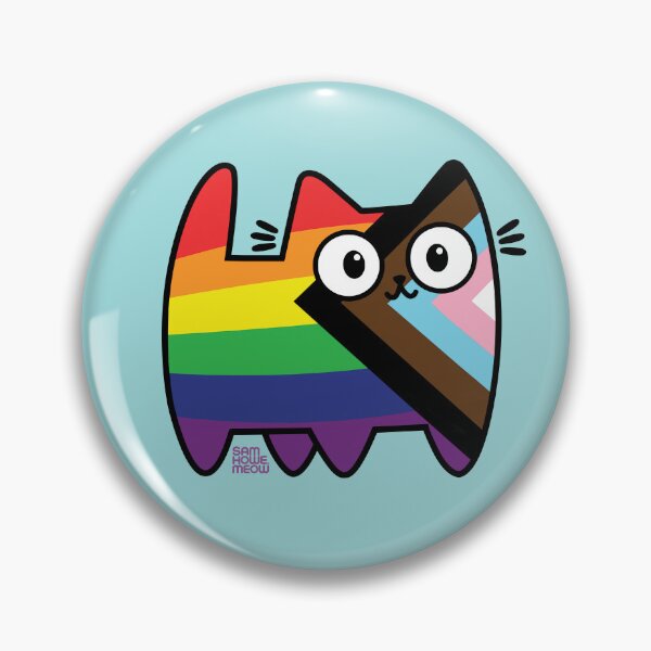 Artikel-Vorschau von Progress Pride Cat (neue Version), designt und verkauft von SamHoweMeow.