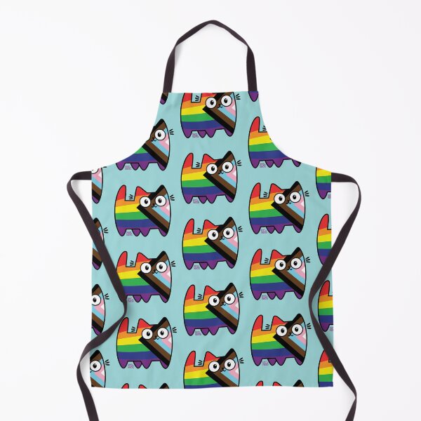 Item preview, Progress Pride Cat (new version) designed and sold by SamHoweMeow.