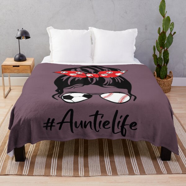 Item preview, Classy Auntie Life Soccer Messy Bun Baseball Mother's Day designed and sold by uyehpymi49.