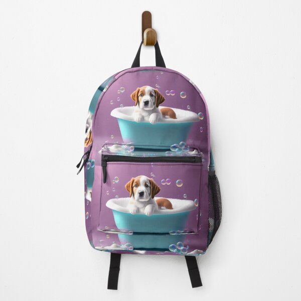 Item preview, Cute puppy in a bathtub with soap bubbles designed and sold by MarionsArt.