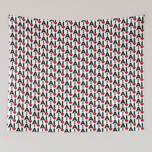 Item preview, I love AI designed and sold by Moyanana.