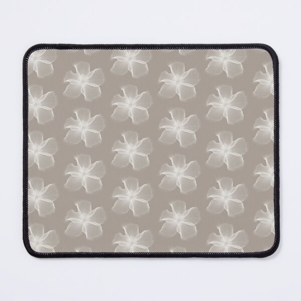 Item preview, Diaphanous White Flowers on Beige designed and sold by Monochrome-Dog.