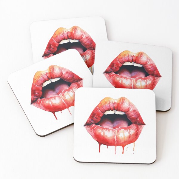 Item preview, mouth with red lipstick, sexy mouth designed and sold by bhilel.