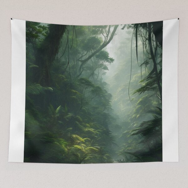 Item preview, dense jungle lonely green designed and sold by Artque24.