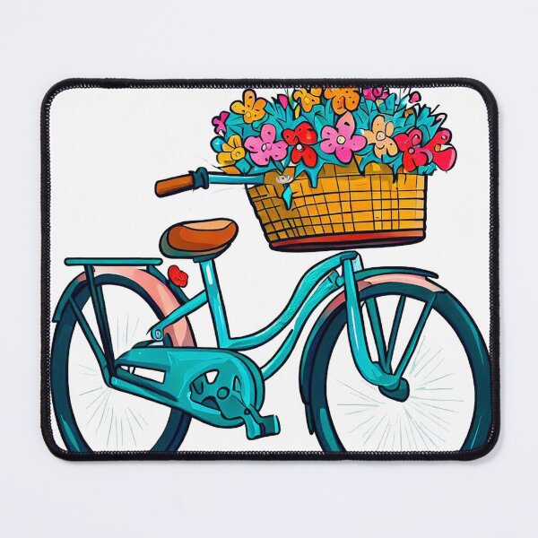 Item preview, bike with flowers designed and sold by miguel-ozz.