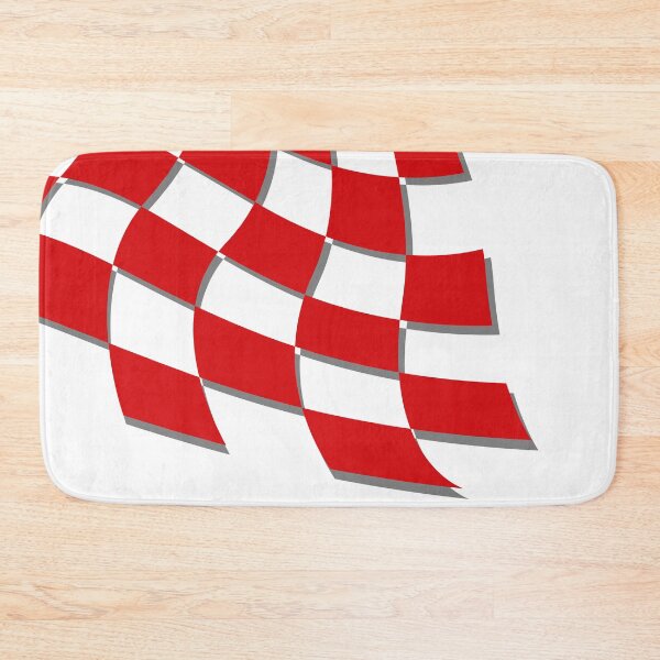 Item preview, Croatia 1998 Retro Checkered Red White Home designed and sold by Sporting Colour.