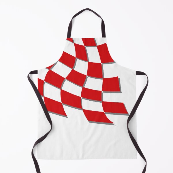 Item preview, Croatia 1998 Retro Checkered Red White Home designed and sold by Sporting Colour.