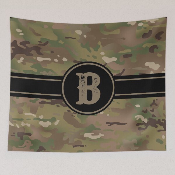 Item preview, Army Camouflage Monogram: Letter B designed and sold by Jared Davies.