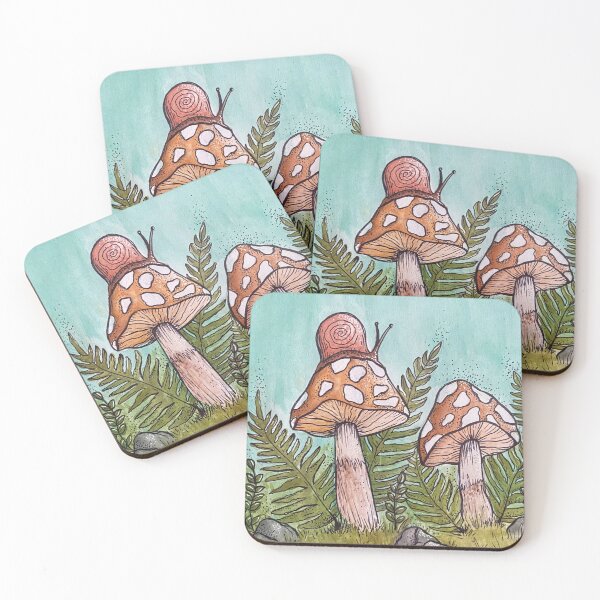 Item preview, Mushroom Snail designed and sold by 8StrangeArt.