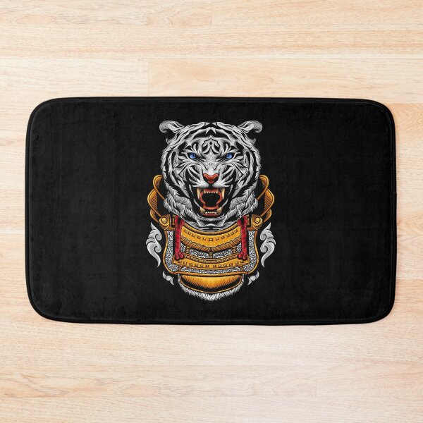 Item preview, White tiger samurai head illustration  designed and sold by nickardi.