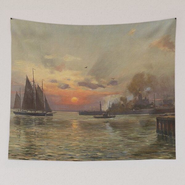 Item preview, Morning Fog at a Port at Saint Petersburg -Eugene Ducker designed and sold by tomorrowsart.