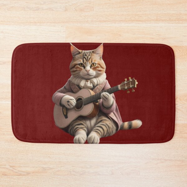 Item preview, classical guitarist cat designed and sold by EclecticCharm.