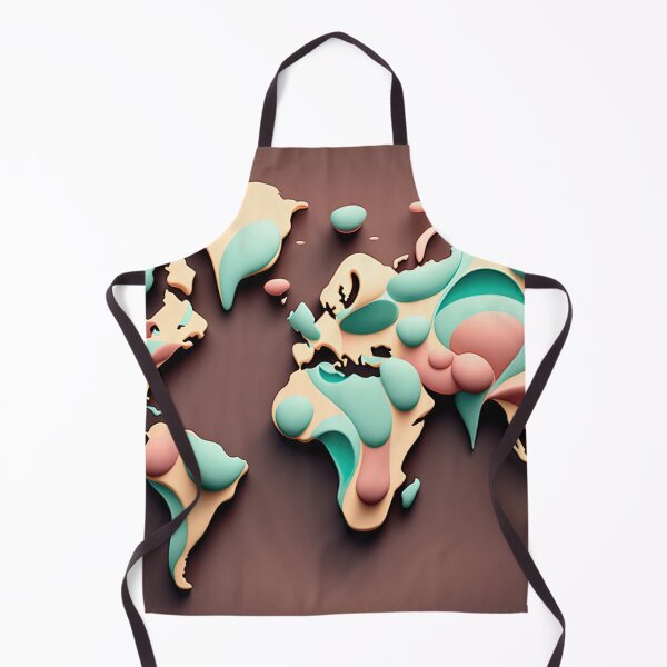 Item preview, Gotas de helado del mapa mundial designed and sold by Map4U.