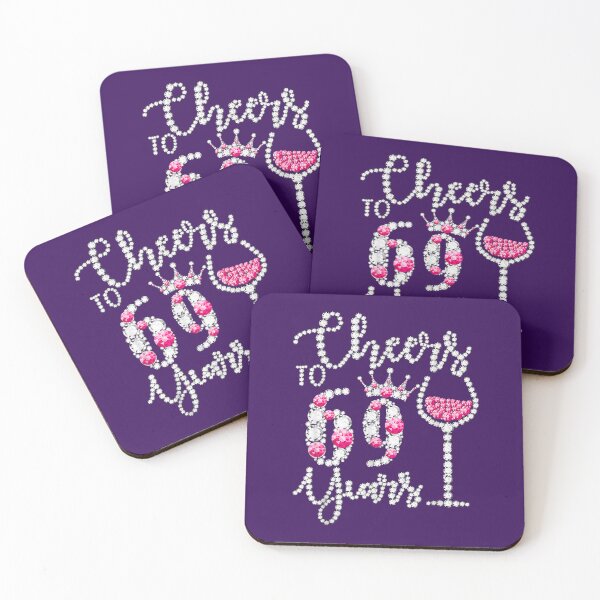 Item preview, Cheers To 69 Years Old Happy 69th Birthday Queen Drink Wine 	 	 designed and sold by mpecgqniqho82.