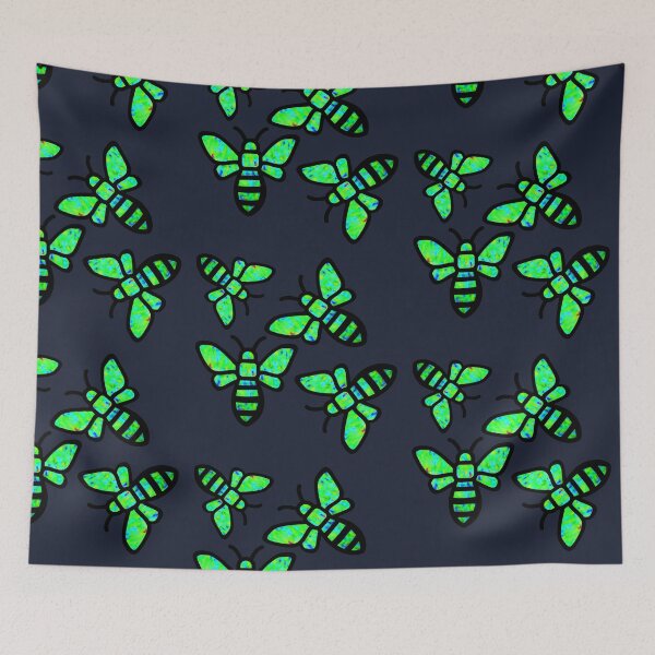Item preview, Vintage bees pattern designed and sold by kinpirks.