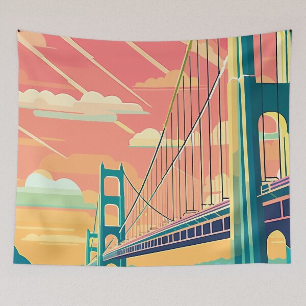 Item preview, Golden GATE BRIDGE - TRAVEL WALL ART designed and sold by PrintMastery.